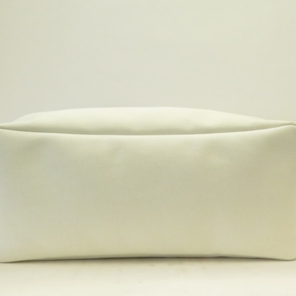 NEW Prada Canapa Logo Shopper Tote White Canvas - Picture 4 of 8